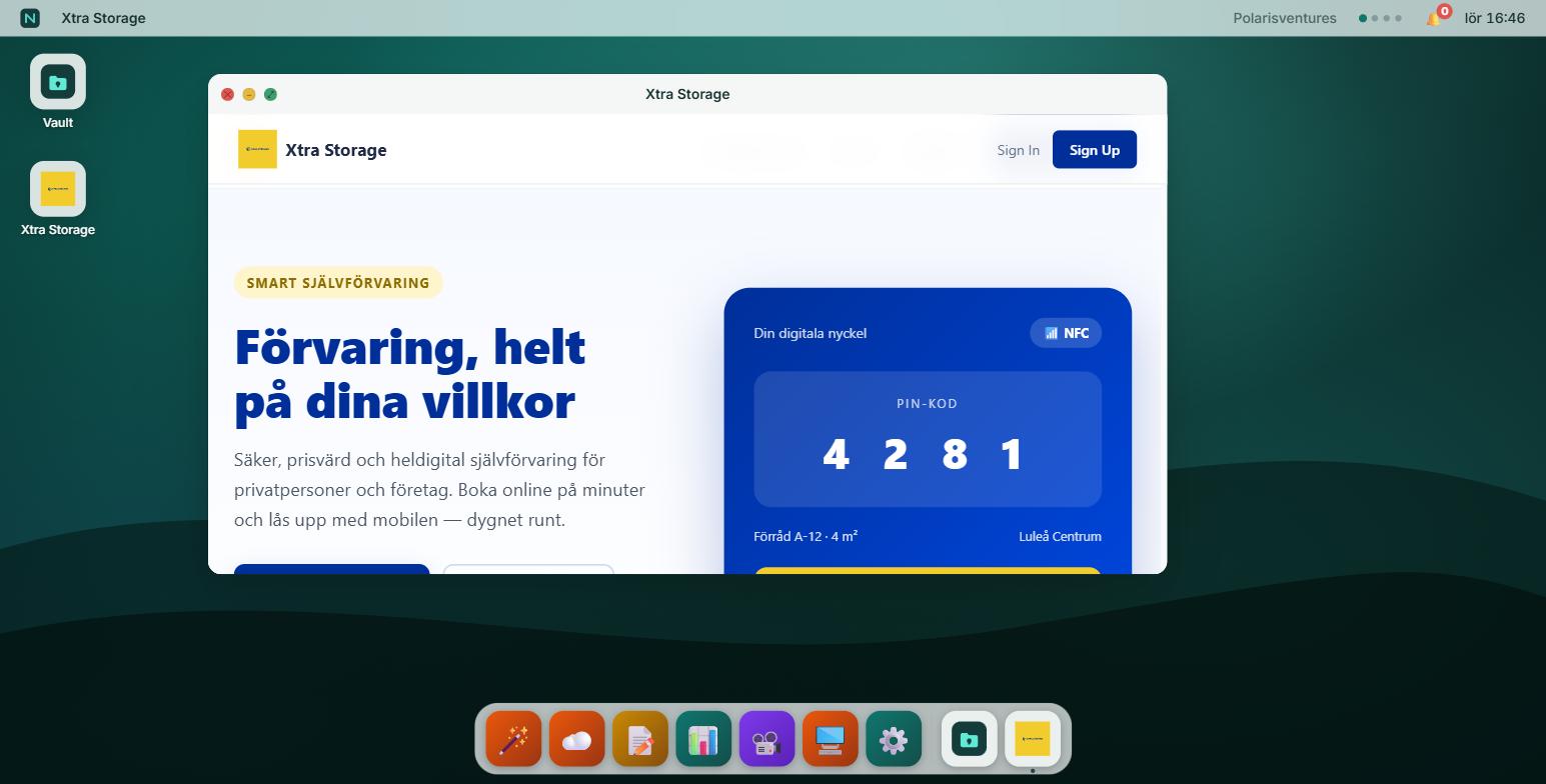 Nibor OS: apps running as windows in a web desktop